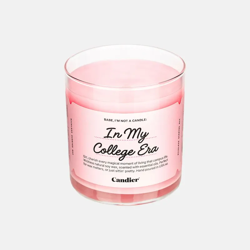 Candier Wickless Candles - In My College Era hazy 2025 - Gifts + Lifestyle